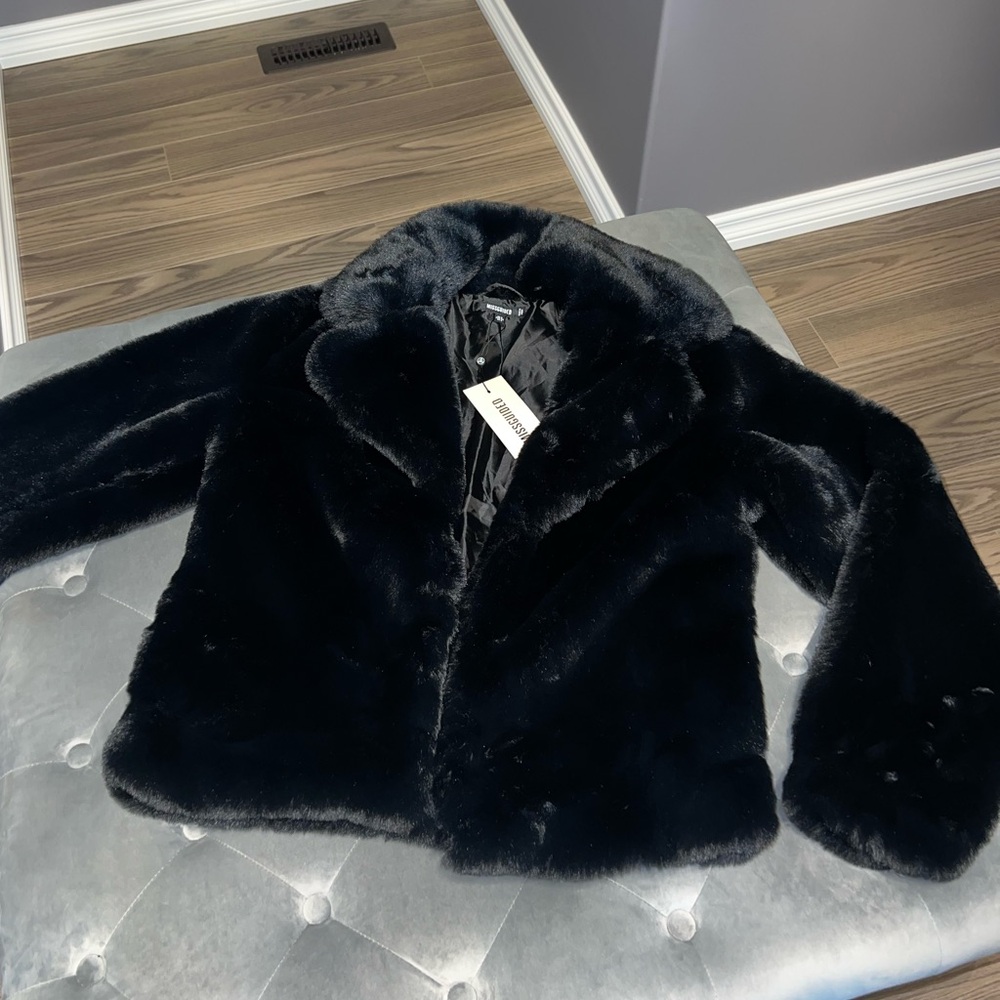 Faux fur coat